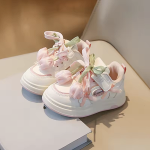Premium Quality Sneaker - Tulip Flower Pink