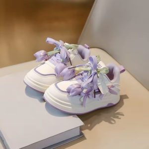 Premium Quality Sneaker - Tulip Flower Purple